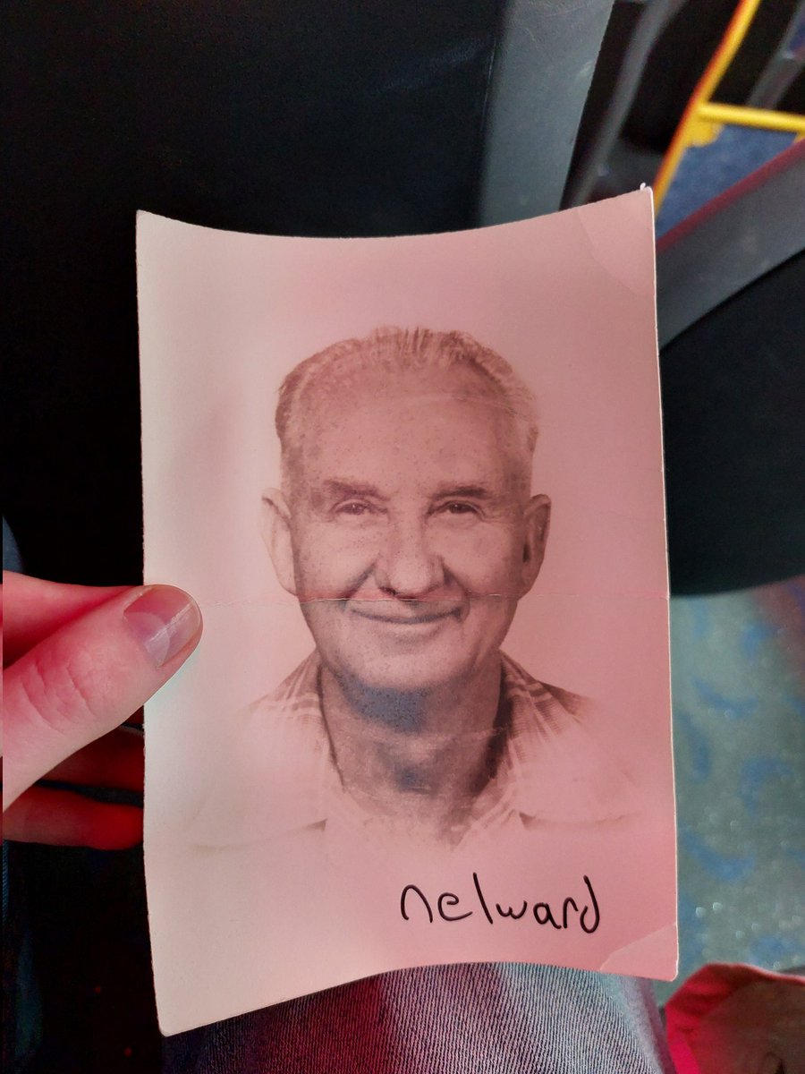 Thank you @nelward64 for signing this random photo of an old man for me