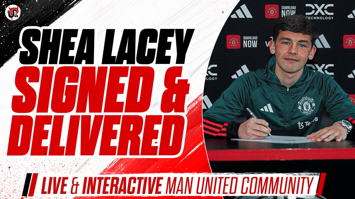Morning all. Live @ 10am as always: - Shea Lacey signs first professional contract - U18s could win PL North title today - Transfers chat inc. Martial + Van de Beek - Garnacho case closed + More + Your questions/comments answered Join in @ 10am: youtube.com/watch?v=kLB-KU…