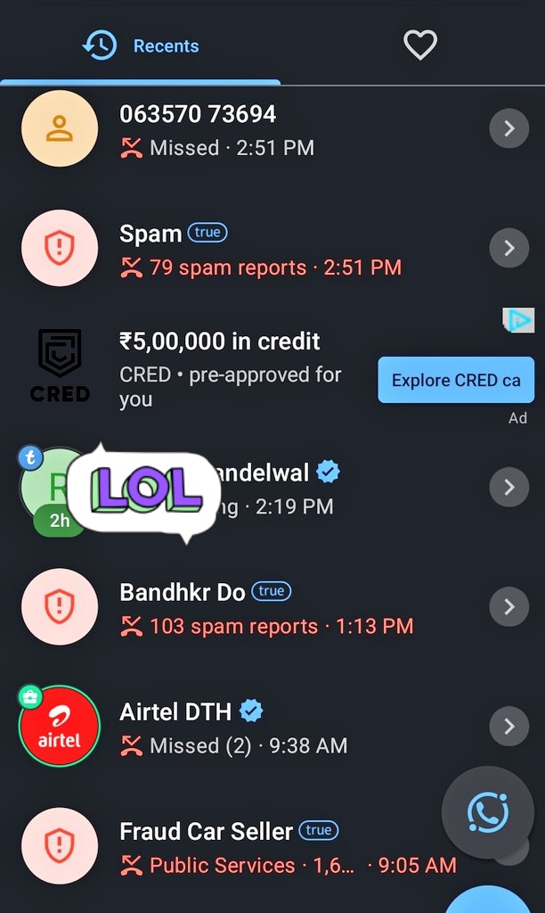 arpanps's tweet photo. Dear @airtelindia don't you have any other customer ? Saare call mujhe he laga doge ? https://t.co/mxfhx2iYld