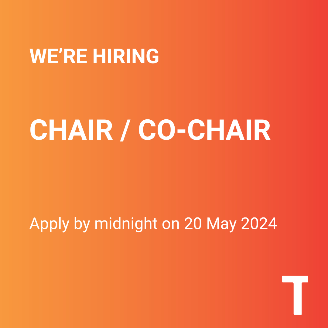 We are looking for a new inspirational Chair/Co-Chair of Trustees, with strong strategic skills, passion and whose values align with ours 🧡 For full details and candidate pack visit tamasha.org.uk/jobs 🗓 Apply by 12 midnight on 20 May #TrusteeTuesday #CharityTuesday