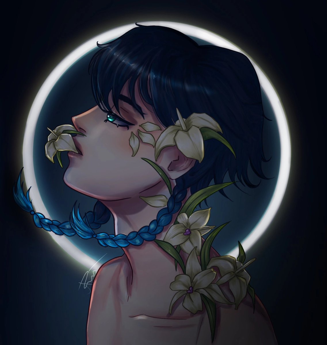 🍃🫣 Чертовски милый Венти, обожаю этот рисунок. Свет хорошо получился, по крайней мере мне самой так кажется, хмхмххм… 

#Genshinfanart #арт #фанарт
