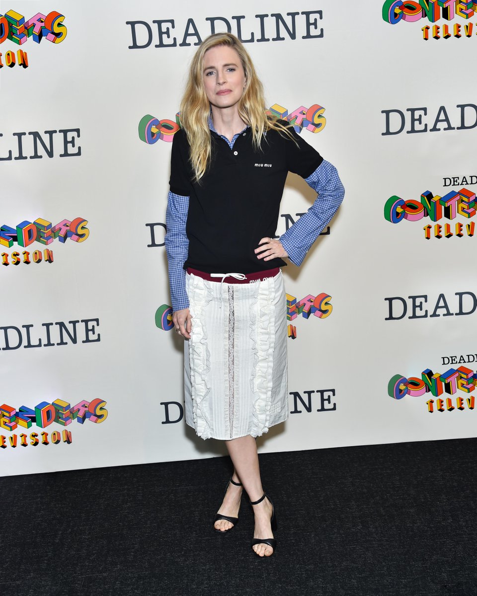 #BritMarling in Miu Miu Spring/Summer 2024 Collection at Deadline Contenders Television 2024 held at Directors Guild of America on April 14th, 2024, in Los Angeles, California. #MiuMiuClub