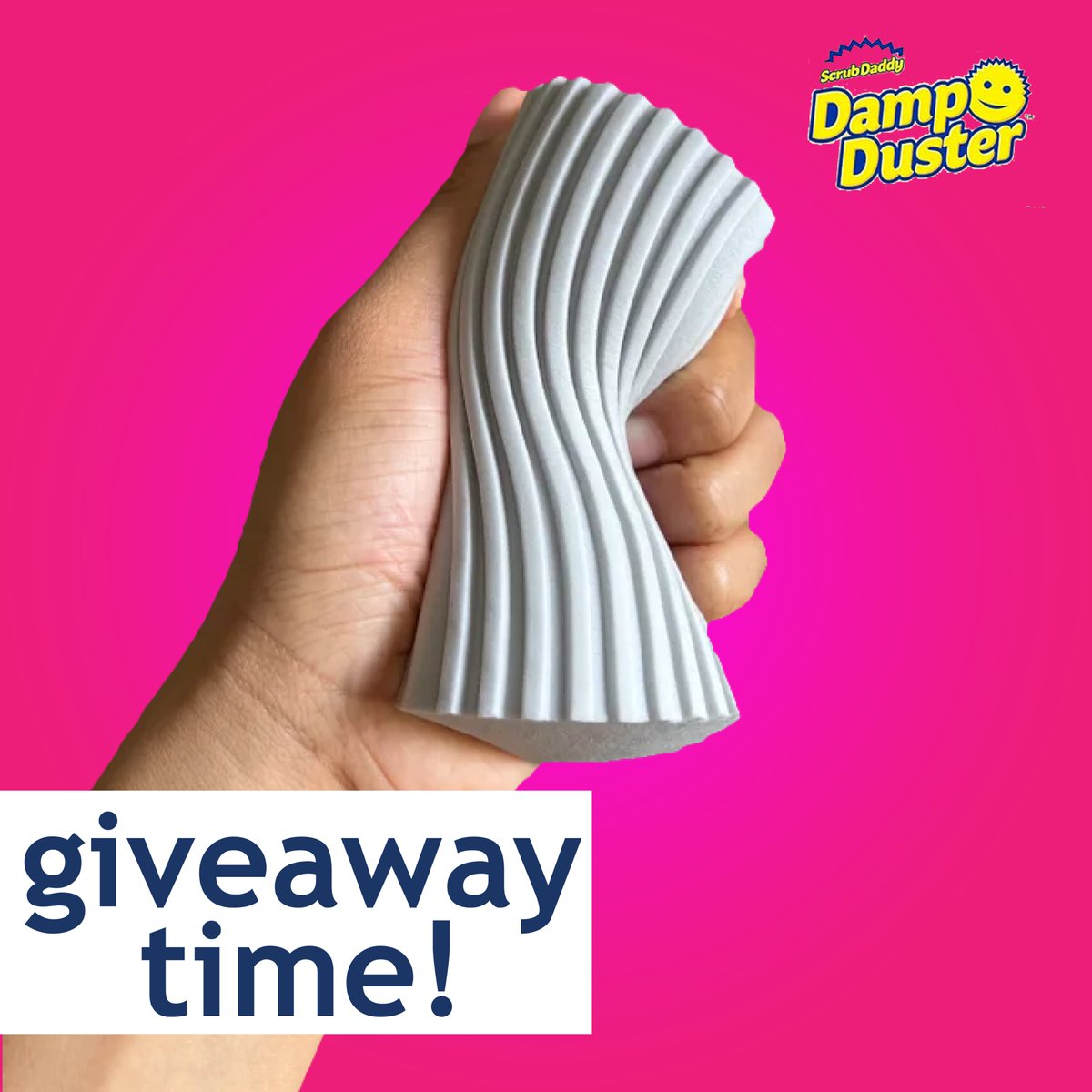 Have you seen the #DampDuster? We’re giving one away and all you need to do is like and share this post. 👍 Winners will be selected on Tuesday next week. Good Luck! #ScrubDaddy #giveaway #competition #comp #free #hype #superfan #win #cleaning #prize