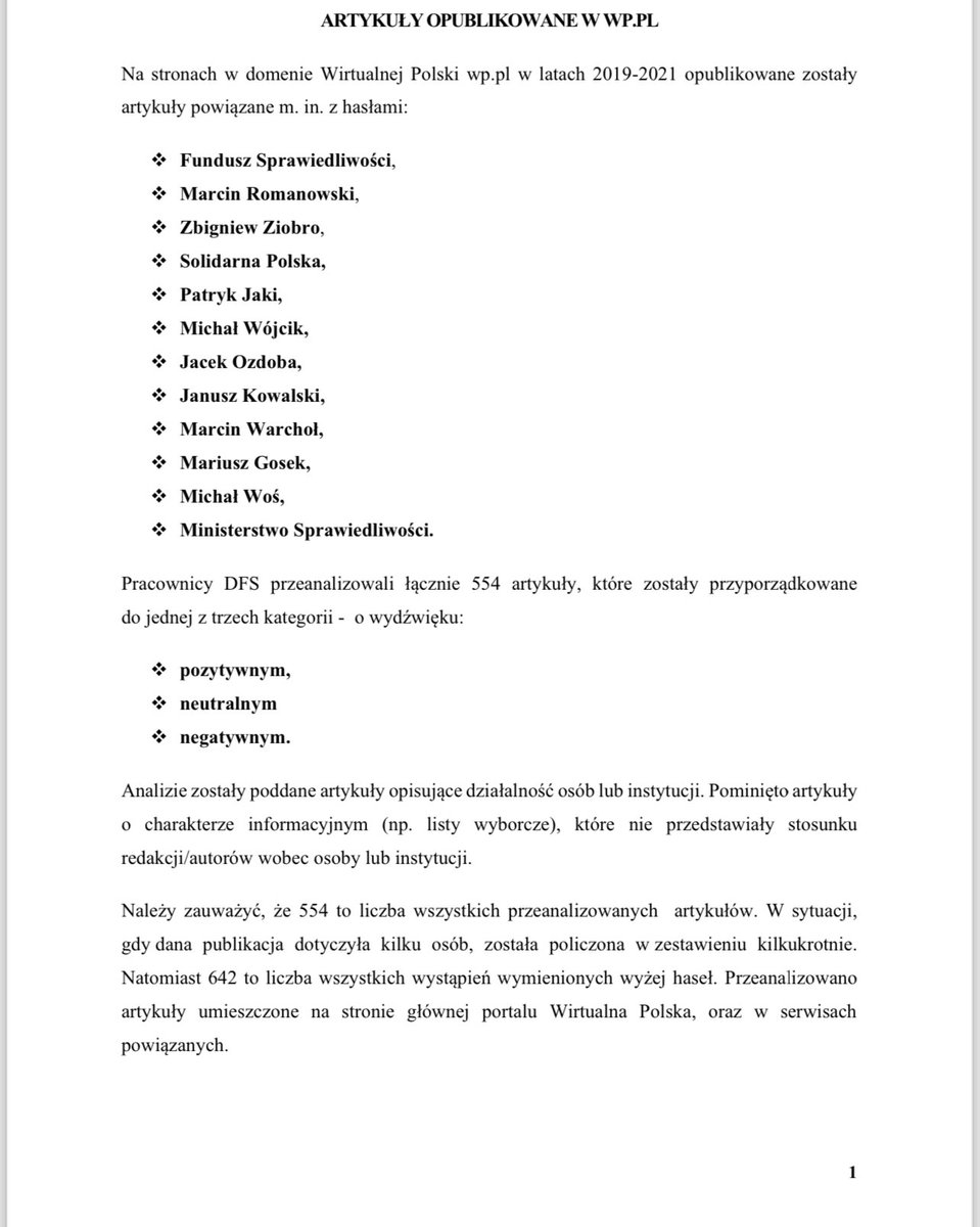 GiertychRoman's tweet photo. To jest 1 str. dokumentu przygotowanego w 2022 na zlecenie szefów MS. Badali czy reklamy przyniosły oczekiwany efekt w postaci promocji posłów SP na portalu WP. 
O ile w 2019 zlecane reklamy przyniosły efekty, to nowi dziennikarze w portalu już od 2020 roku „popsuli relacje”. https://t.co/sXSOyer8dF