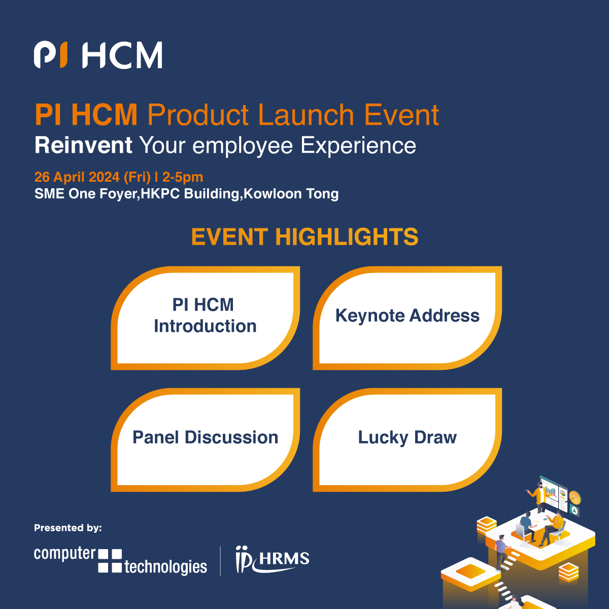 CNT00046's tweet photo. Experience a lineup of engaging activities to gain insights from industry experts about the latest industry trends and best practices in HCM, get a first-hand look at the features and benefits of PI HCM. 

Register Now: https://t.co/X4C7cts93u https://t.co/X2O9HadGE5