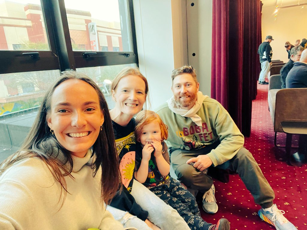 Great to have Elena, 5th year med student from Cairns with us in Wellington over the past few weeks. Enjoying some sushi and craic at Madagascar the musical this evening