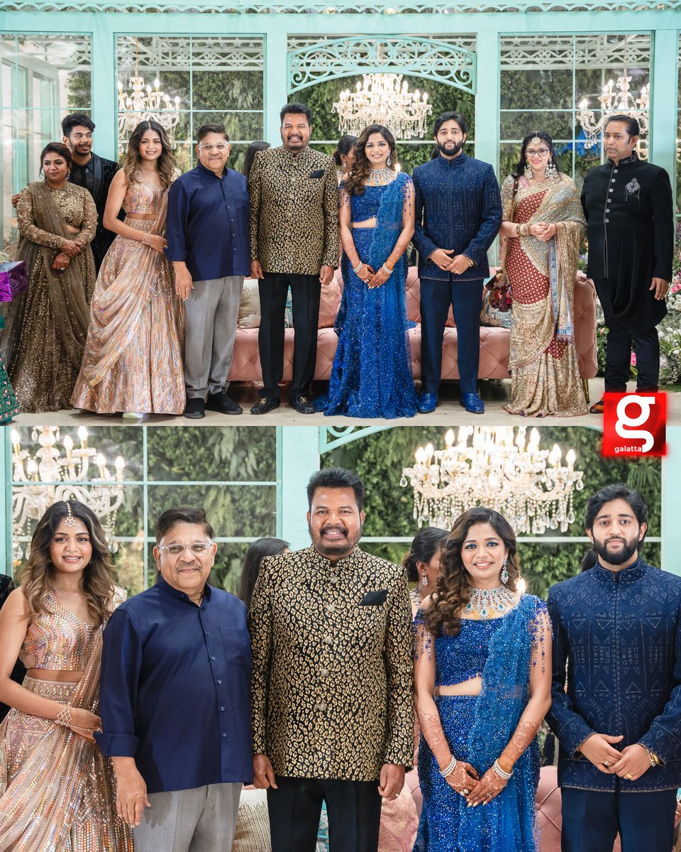 A veteran in the midst of celebration! #AlluAravind graces Director Shankar's Daughter Aishwarya Shankar's post-wedding reception, adding his blessings and warmth to the joyous occasion 💖🎉

@shankarshanmugh @AditiShankarofl #Shankar #AlluArjun #AishwaryaShankar #Aditishankar…