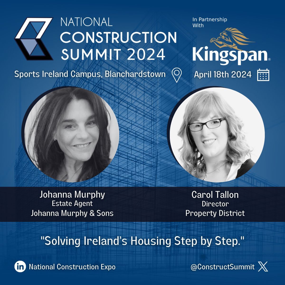 Excited to be joining Carol Tallon as a guest speaker at the National Construction Summit this Thursday!
 Join us and be part of the conversation! 🏠 

Register here 👇
nationalconstructionsummit.ie/register/

#NationalConstructionSummit #HousingSolutions #Ireland