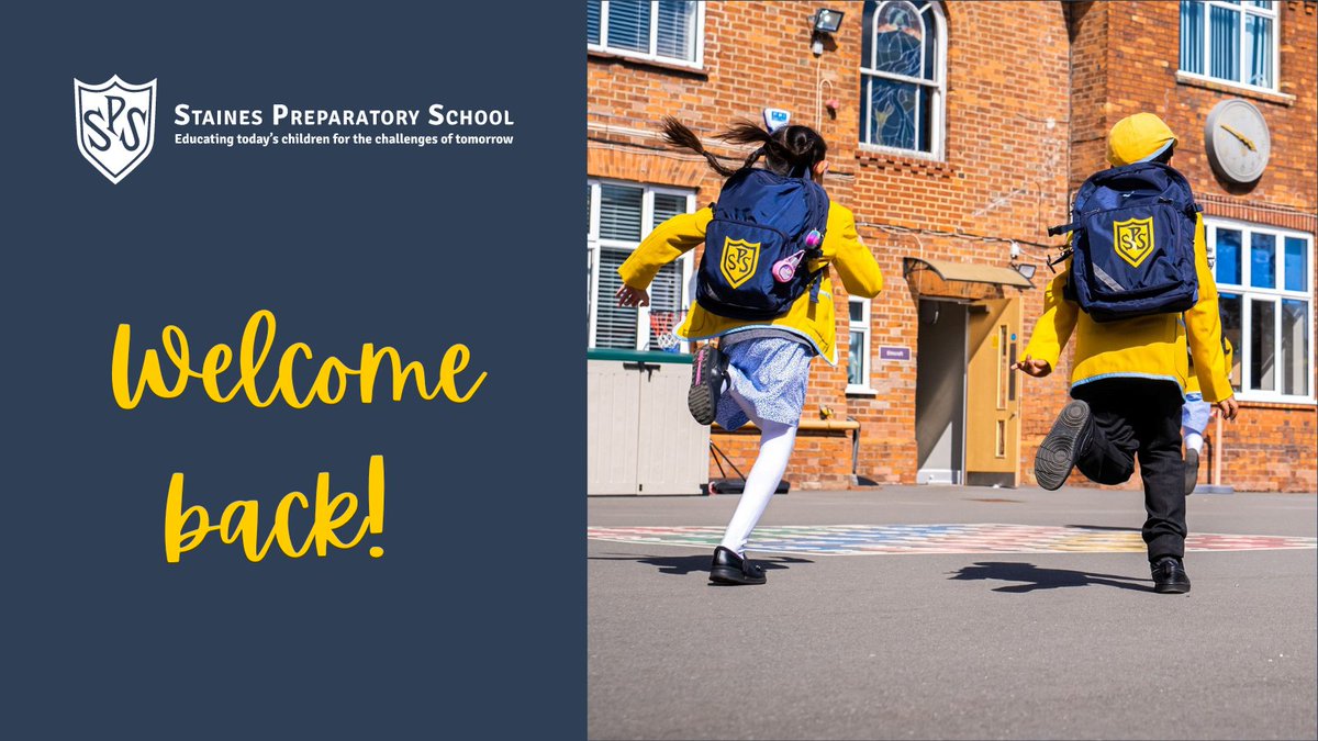 Welcome back to our SPS pupils. We hope you had a restful Easter break and are looking forward to a busy and exciting summer term ahead. #StainesPrep #BeYourBest