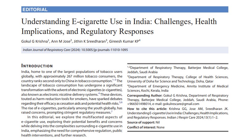Dr.Jithin K Sreedharan MScRT, FISQua, FIARC, PhD tweet media