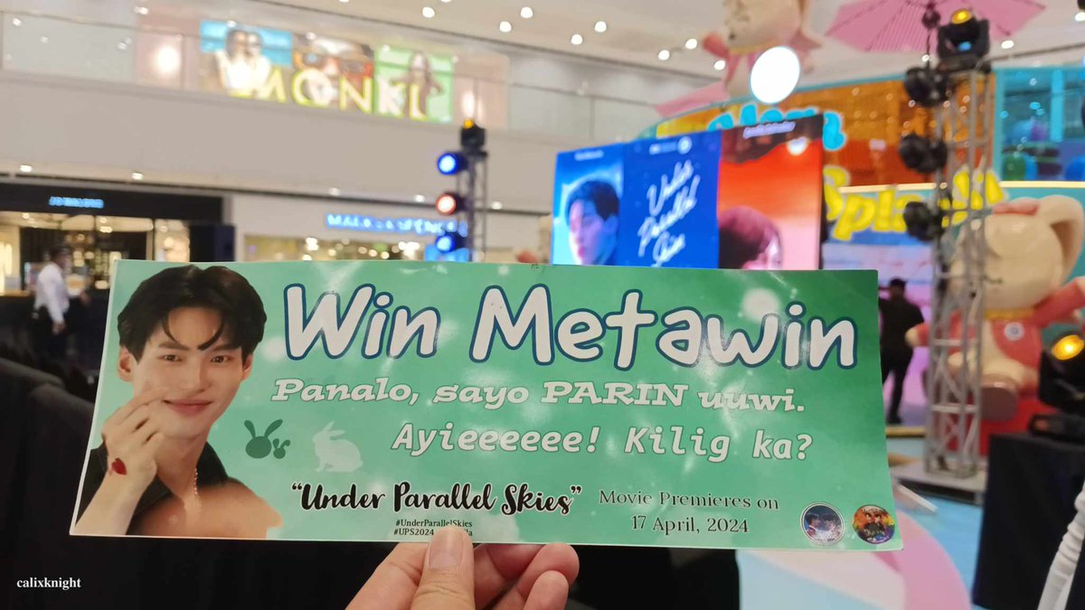 bwbelievers_ph's tweet photo. To all fans who received our hand banner support, you can tag us on your post too! So we can repost it 😍🥰
Thank you for supporting our bunny! 😍

#UnderParallelSkies 
#WinElla 
#winmetawin
#UPSGrandPremiereGala https://t.co/JWphtqRAuK