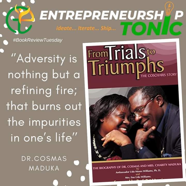 EntrepTonic's tweet photo. “From Trials To Triumphs: The Coscharis Story” is a riveting biography shedding light on the extraordinary life of Cosmas Maduka, the visionary behind the Coscharis Group.
#EntrepreneurshipTonic
#BookReviewTuesday
#Mentors
#AfricanEntrepreneurship https://t.co/jern8OWb5G