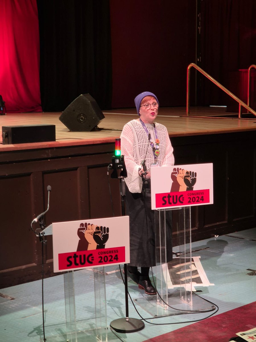 EISFife's tweet photo. “Work shouldn’t hurt” 
This is the message EIS delivered today at #STUC24 https://t.co/TQ5b1pnyqo