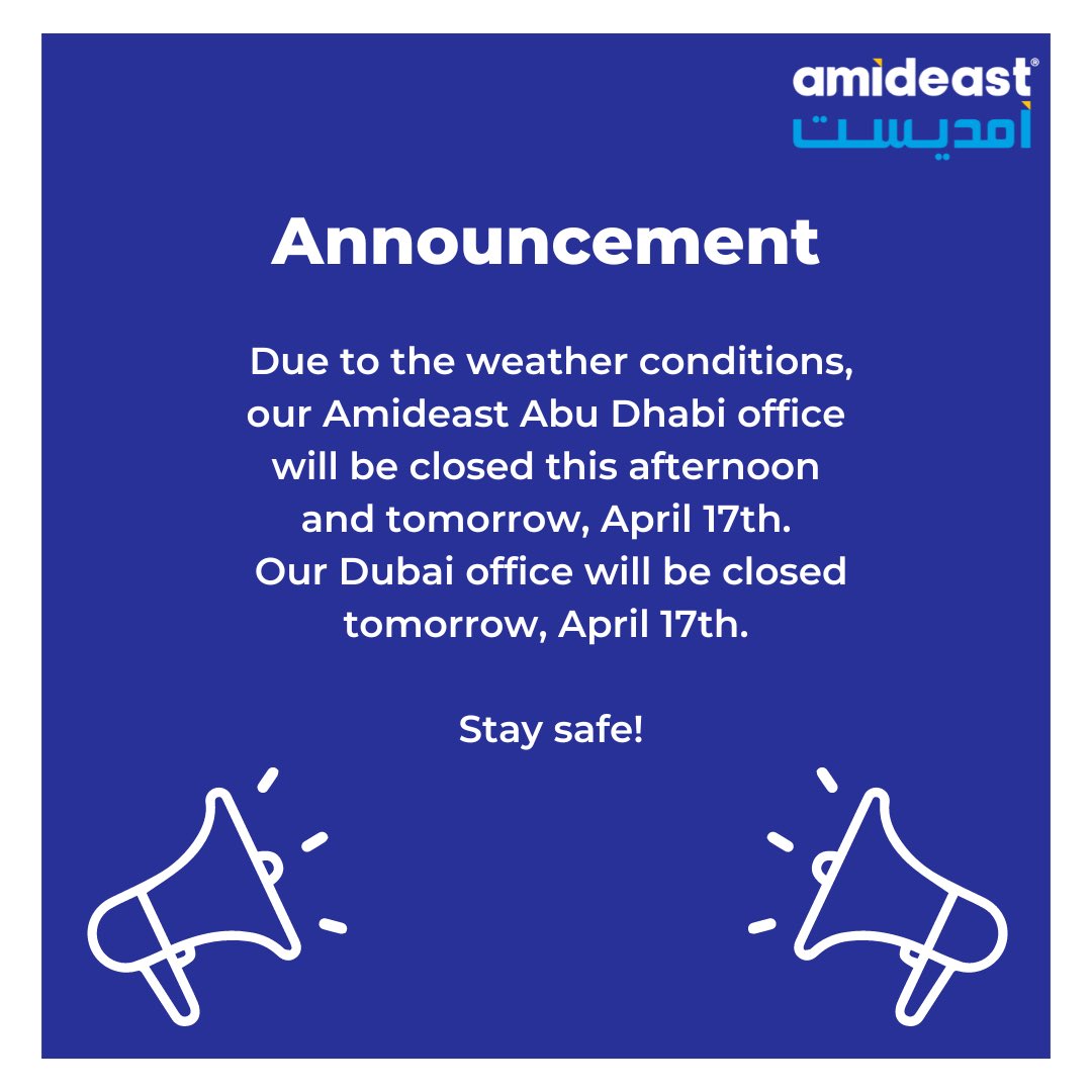 Amideast/UAE (@amideastuae) on Twitter photo 