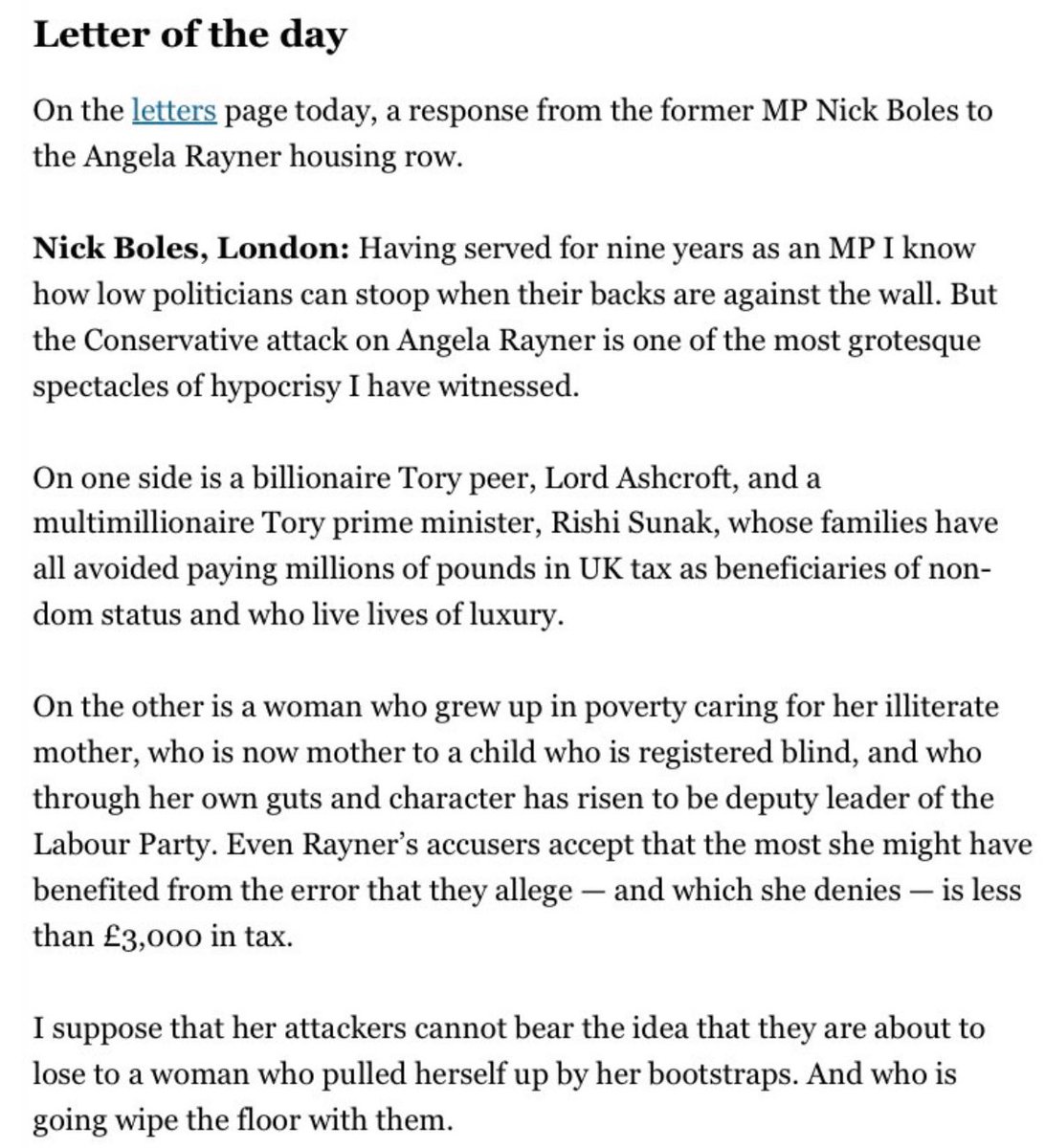 @DPJHodges Nick Boles - former Tory MP. Letter to The Times.