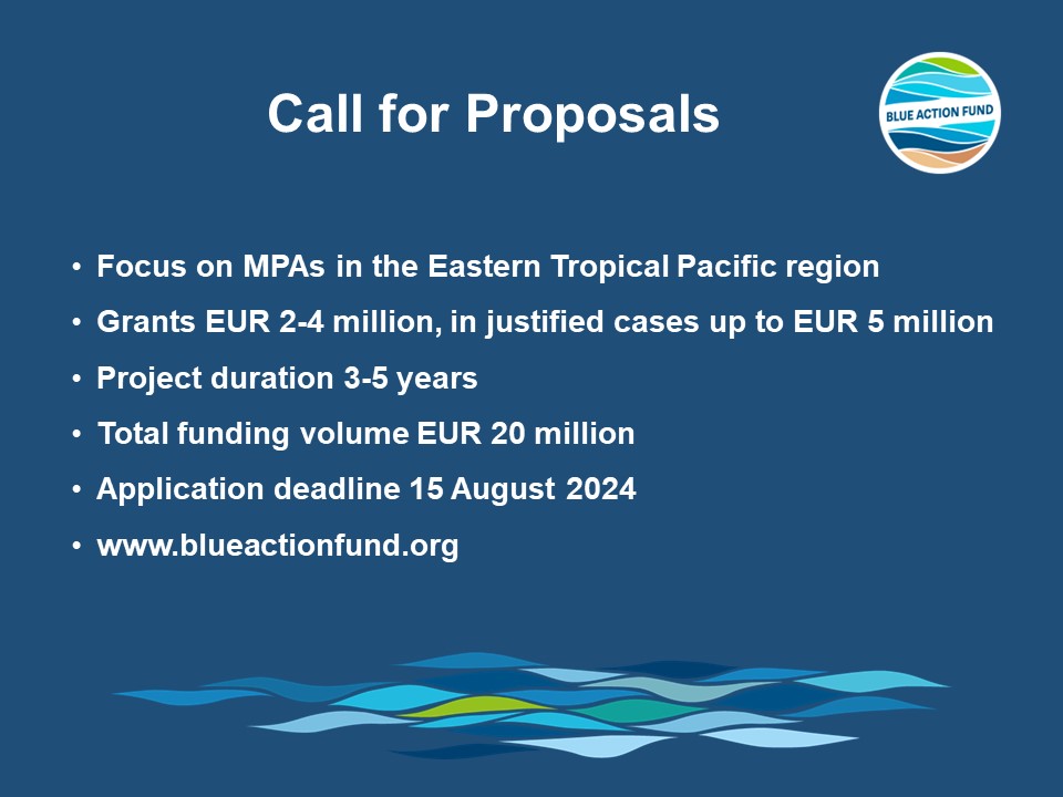 Launched👇: we aim to invest additional €20m in NGOs to support MPAs & coastal communities in the Eastern Tropical Pacific. Call ➡️tinyurl.com/BlueActionETP2… #OceanOptimism funded by 🇩🇪 🇸🇪 🇫🇷 🇳🇴 🇮🇪
