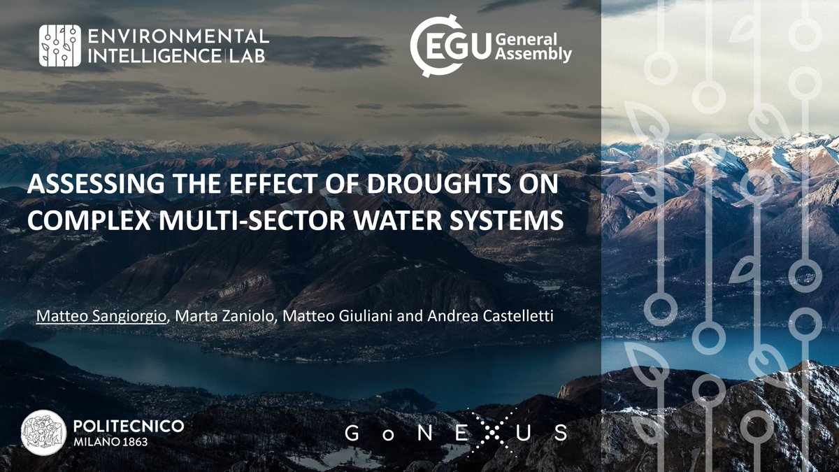 teos1992's tweet photo. How can we assess the impact of droughts on complex water systems? Which are the most relevant drought features? Can we evaluate the effect of adaptation measures? We tackled these questions in our #EGU24 presentation.

Find out more at https://t.co/SHOFgc9hTN https://t.co/n6HlW73XlI