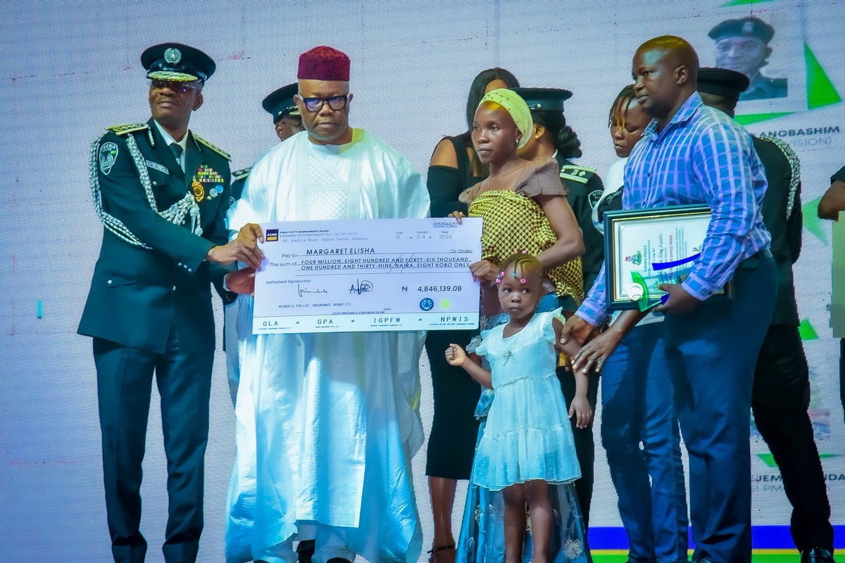 At the maiden Nigeria Police Awards and Commendations Ceremony, held on monday 15th April 2024, at Transcorp Hilton Congress Hall, Abuja. Thanks for your love and support. Mr. President, at the event, declared April 7, as Police Day, in Nigeria.