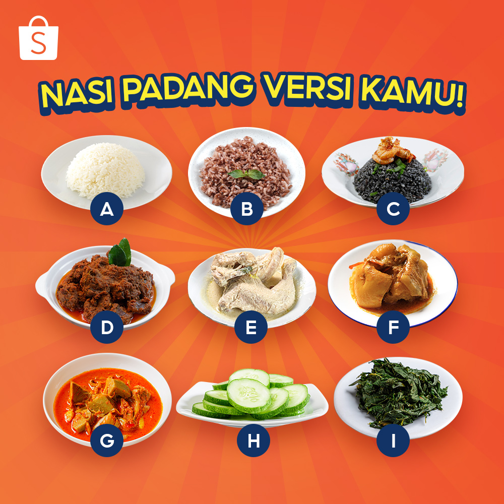 Kasih tau mimin mana racikan menu nasi padang favorit kamu 😋