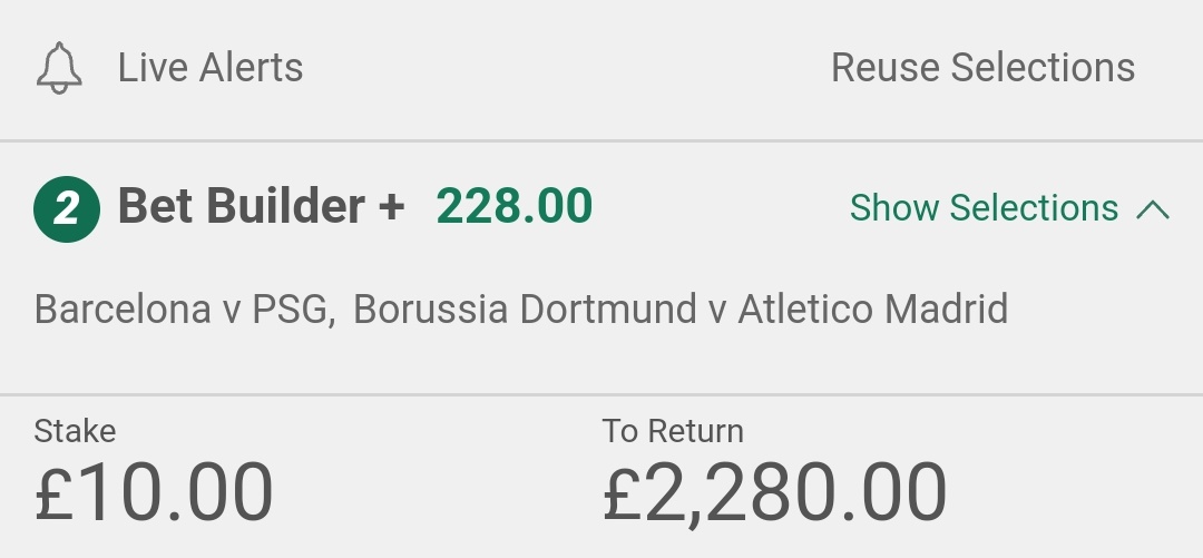 Paddythepunter's tweet photo. UCL LONGSHOT 🚀 228/1 🚀

Posting in my free tele ---- >
https://t.co/RTrDm6jO1m

£250 to two people if this wins, simply ♥️ &amp; RT! https://t.co/DxbrLNmHIr