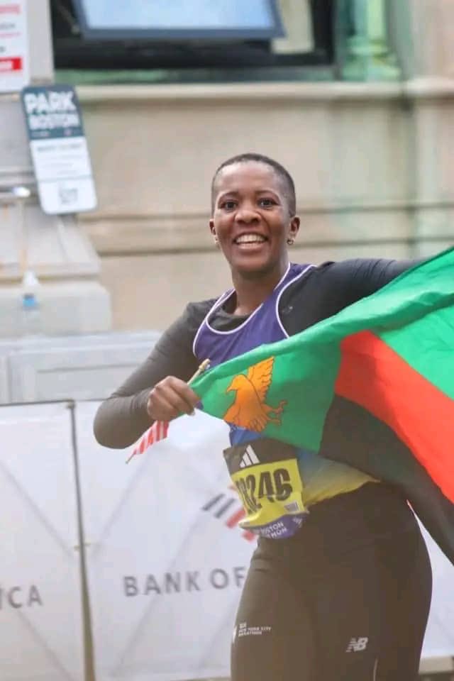 Mayamba Mwanawasa becomes the first Zambian to finish all six world Marathon Majors in Boston. Kudos Maya #Zambia kuchalo