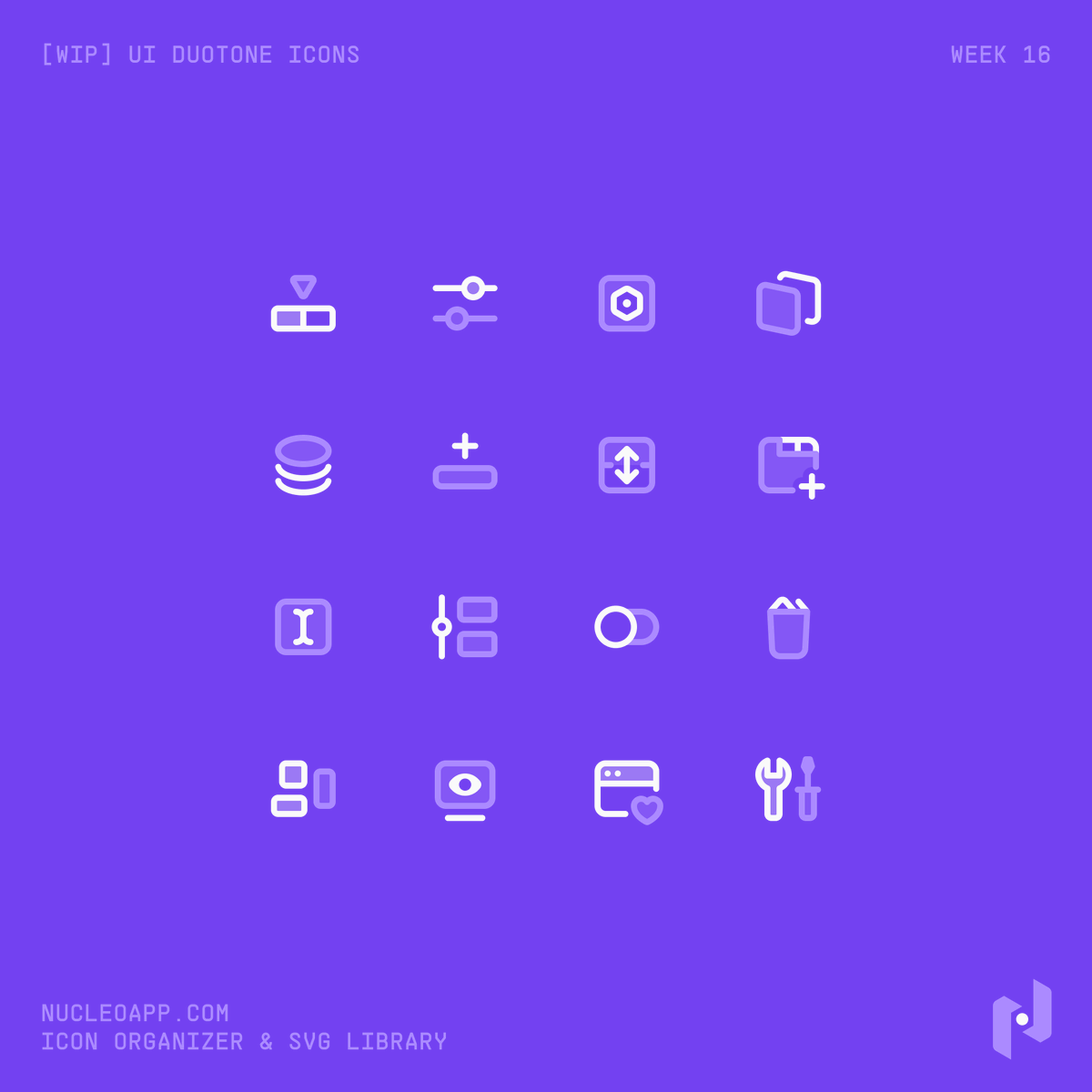 [WIP] UI Duotone Icons — Week 16