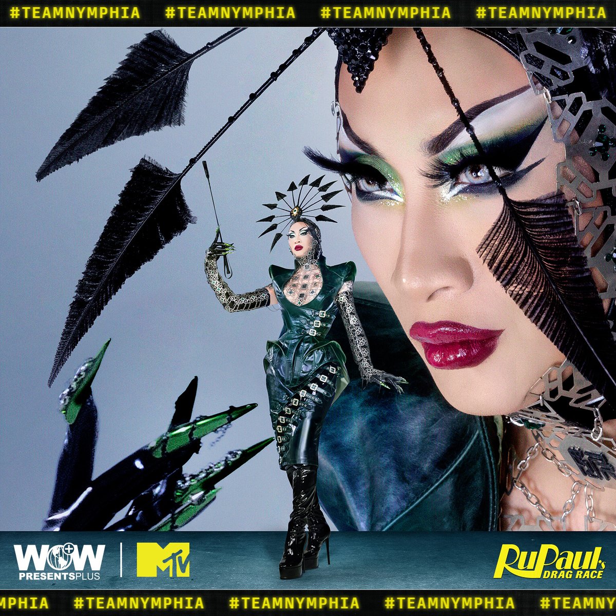 Are you #TeamNymphia? 👑 Let your voice be heard using the hashtag if you want @66wind99 to snatch the #DragRace crown! 🏁 Watch #DragRace on @wowpresentsplus (worldwide ex. USA, Canada, Australia) and @mtv (USA): bit.ly/4852FPy