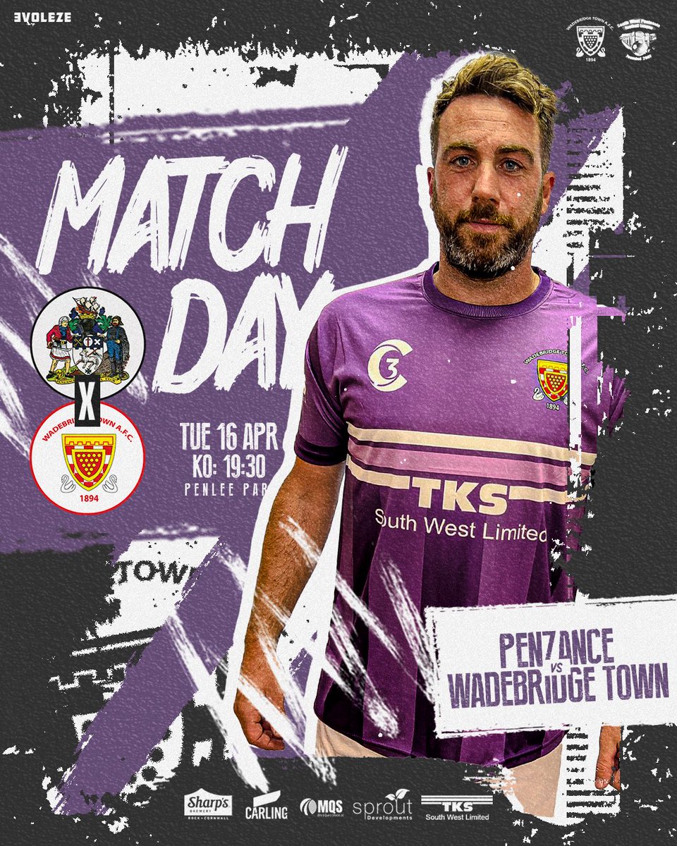 It’s #MatchDay as the #1stTeam travel to the #Magpies

🆚 Away to @PenzanceAFC 
🏆 @swpleague 
📅 Tuesday 16/04/24
📍 Penlee Park, TR18 4NE
🕒 19:30

#utbb #OurClubIsYourClub #wadebridge 

@swsportsnews @KJMsport57 @sportscornwall @Cornishfootball @evoleze