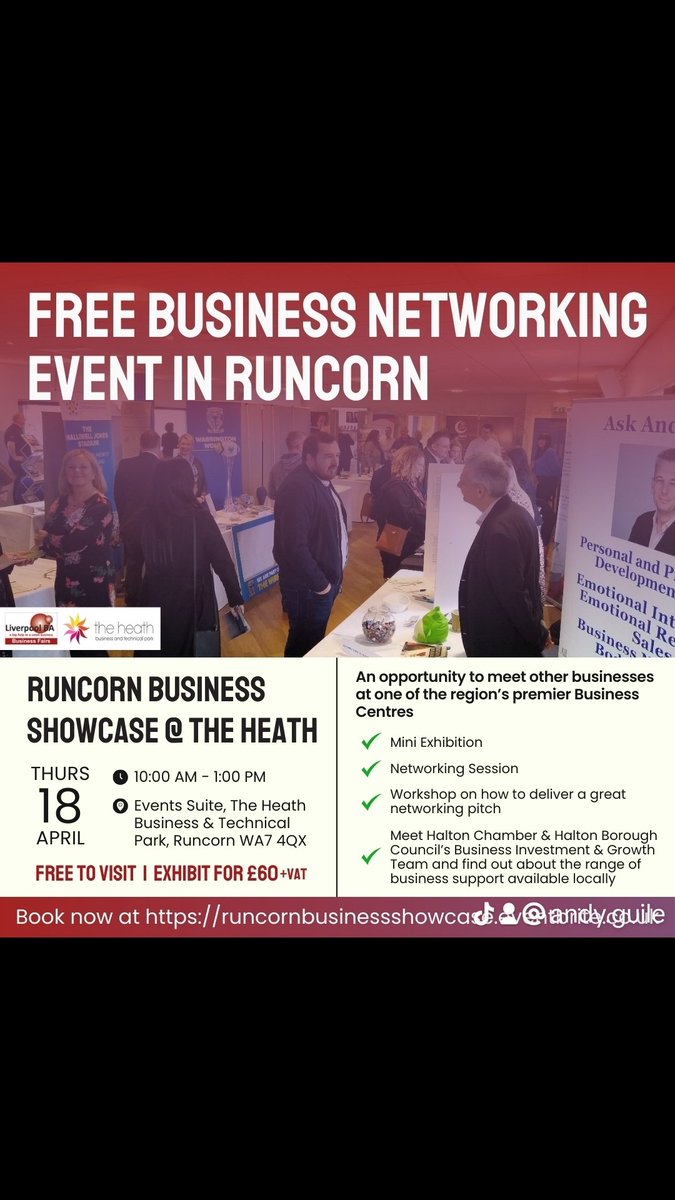 The big day is on Thursday. If you're a small business owner in Runcorn, you gotta be there. It's a great chance to network, support each other, and do some business. Don't miss out on this awesome opportunity right at your doorstep!