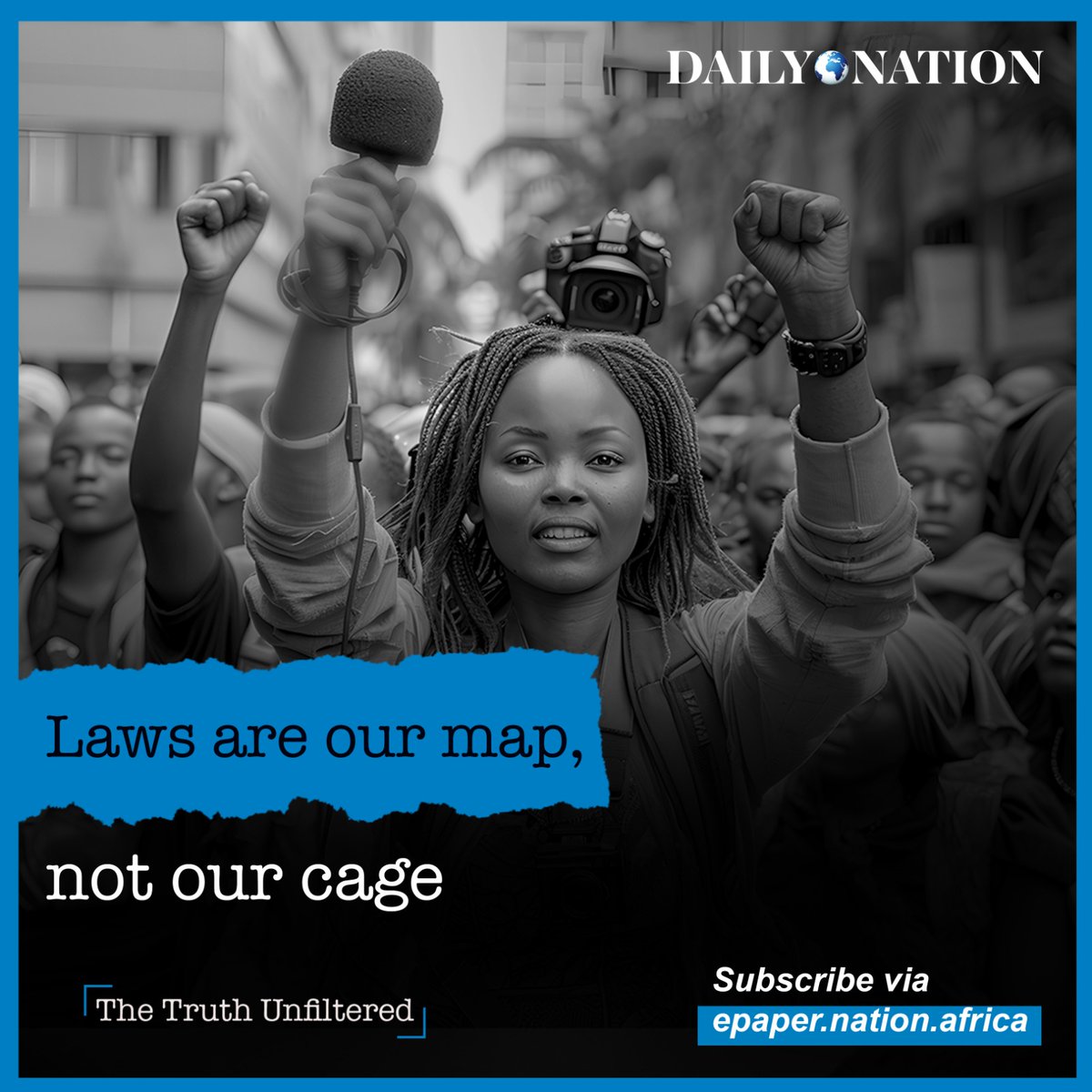 We walk the law with precision. #TheTruthUnfiltered is delivered responsibly within a framework that protects your right to information. Subscribe to epaper.nation.africa