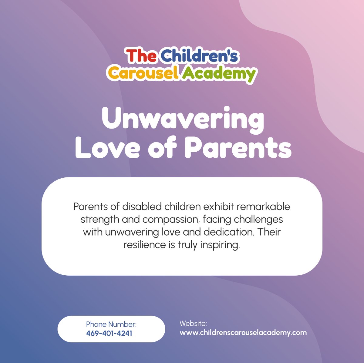 Celebrate the resilience and love of these unsung heroes—the parents of disabled children. Their dedication inspires us all.

#UnwaveringLove #ResilientParents #TutoringServices