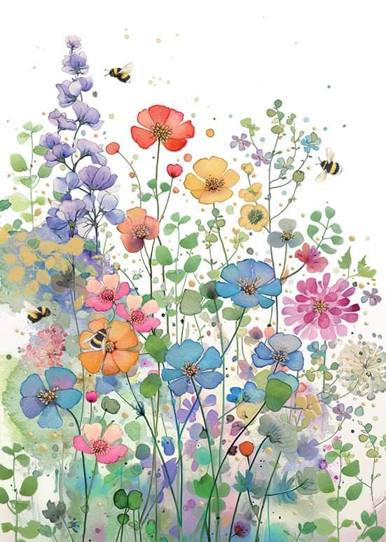 Floral Meadow 🎨 Jane Crowther