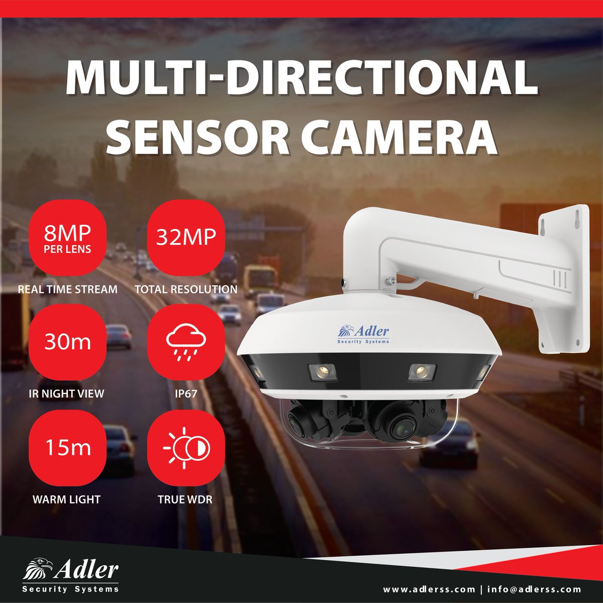 AdlerSecurity's tweet photo. Multi-Directional Sensor Camera
For More Information Please Visit : https://t.co/SdhP66FP5S

#Adler #Adlerss #Security #Cameras #Securitysystems #Securitycamera #IR #IP67 #homesecurity #surveillance #ipcamera #technology https://t.co/lTkqDgQlkV