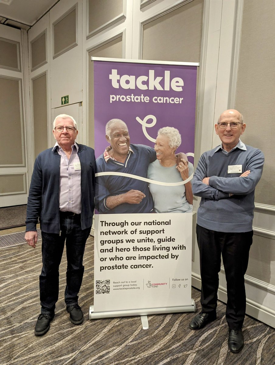 Our amazing Support Group leaders are starting to arrive at our annual conference . Here are Allan and Keith from North Hampshire PCSG. #prostatecancer #peersupport