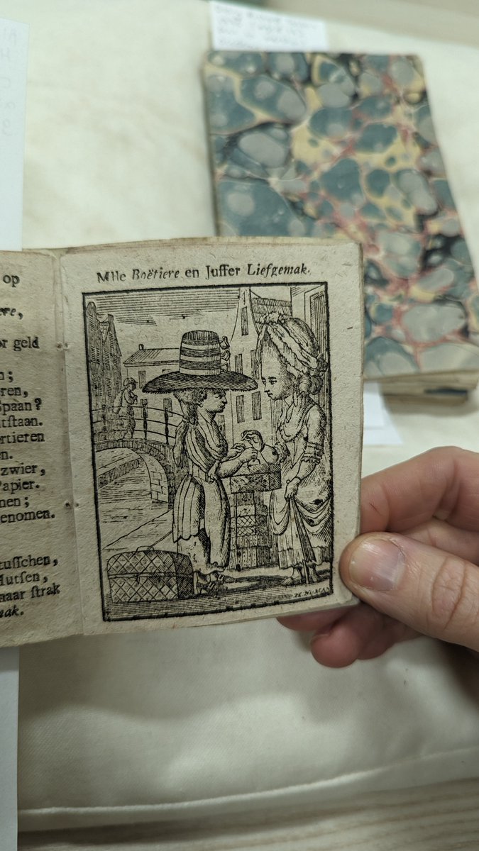 A collection of Almanacks printed in Amsterdam c.1777 [DD/TO/1/4/] have been out in the search room at our Kirklees office. We particularly like the hats and hairstyles these ladies are sporting! #ArchiveFashion #Archive30