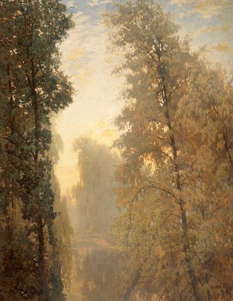 A Misty Morning by Robert Noble (1857–1917) Oil on Canvas (Museums & Galleries Edinburgh)