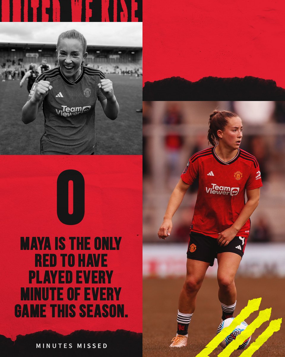 Ever-present 👊 ⭐️ @MayaLeTissier #MUWomen