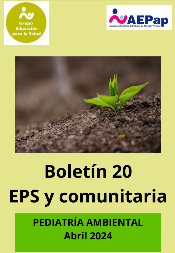 Hemos publicado el Boletín n.º 20 de EPS y comunitaria, dedicado a Pediatría ambiental @EAepap aepap.org/sites/default/…