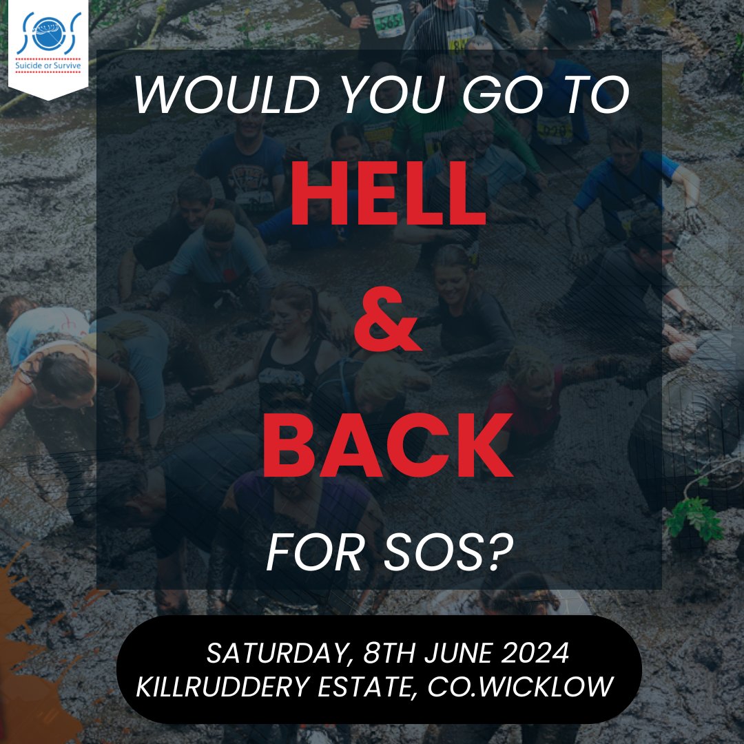 Would you go to Hell & Back for SOS? Looking to take on the challenge while fundraising for suicide prevention and mental health awareness? Email events@suicideorsurvive or DM us on any of our socials to start your fundraising journey!