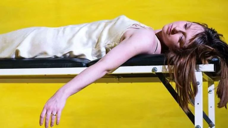 DrDelphB's tweet photo. First rate version of #Machinal at the @oldvictheatre yesterday! @RosieSheehy was inspiring and the yellow wallpaper&amp;shadows were so effective! Written in 1928 but still an important and current play on #Women #Freedom #Oppression &amp; #Rebellion If you've got a chance go and see it https://t.co/Fgn8nzkOTm