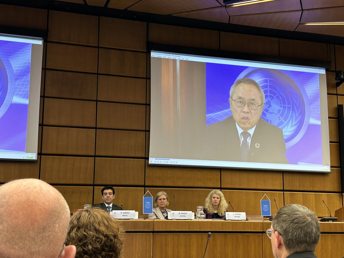 Over 200 SAI participants have gathered in @UN_Vienna for the 26th United Nations and @INTOSAI_GS Symposium to discuss the #SDG13 on #climateaction. Under-Secretary-General @Amb_LiJunhua @UNDESA highlights the role of SAIs in assessing governments’ progress with the #SDGs.
