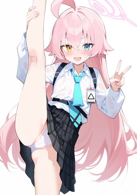 ホシノ…I字バランスして…#ブルアカ 