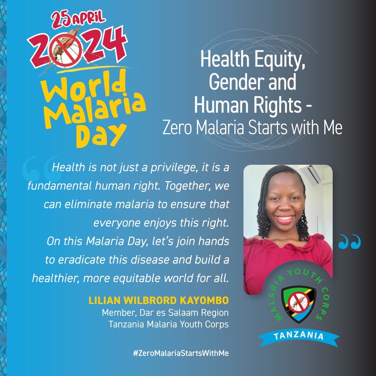 We are marking the #WorldMalariaDay🚫🦟commemorations in just 8 days ‼️ Joining us @LWilbrord , Member of @malariacorpstz , to end malaria is very one's business a long standing disease yet deadly and can be treated for a more equitable world. #Tabora #Tanzania @wizara_afyatz
