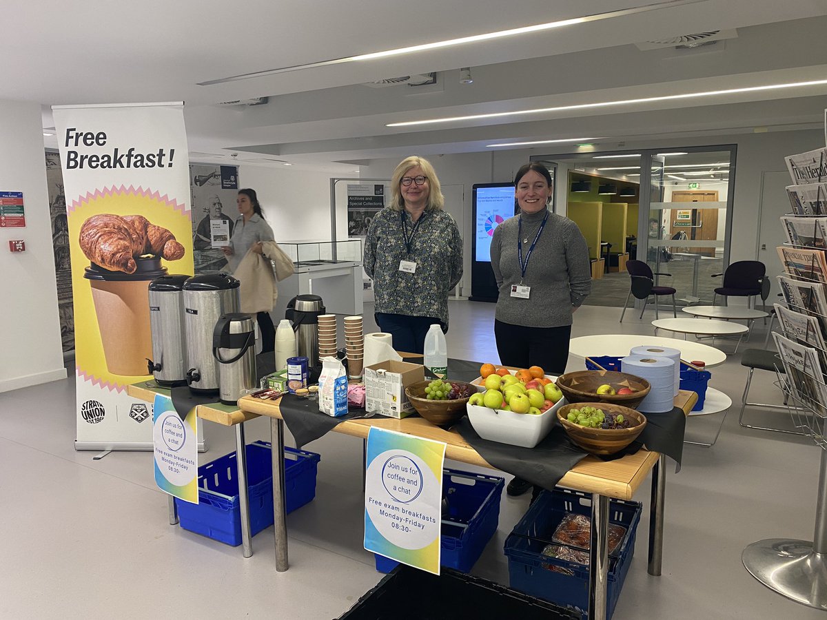 Exam Wellbeing Breakfasts are available in the Library. Students can pick up a piece fruit and free hot drink, from 8.30 until 10am on weekdays until Friday 10 May. Pop in and see us!