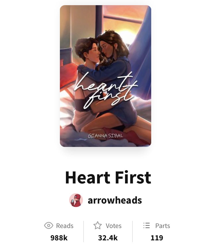 ahomebodies's tweet photo. 📖: heart first by arrowheads #HeartFirstWP https://t.co/1I0JfXesvE