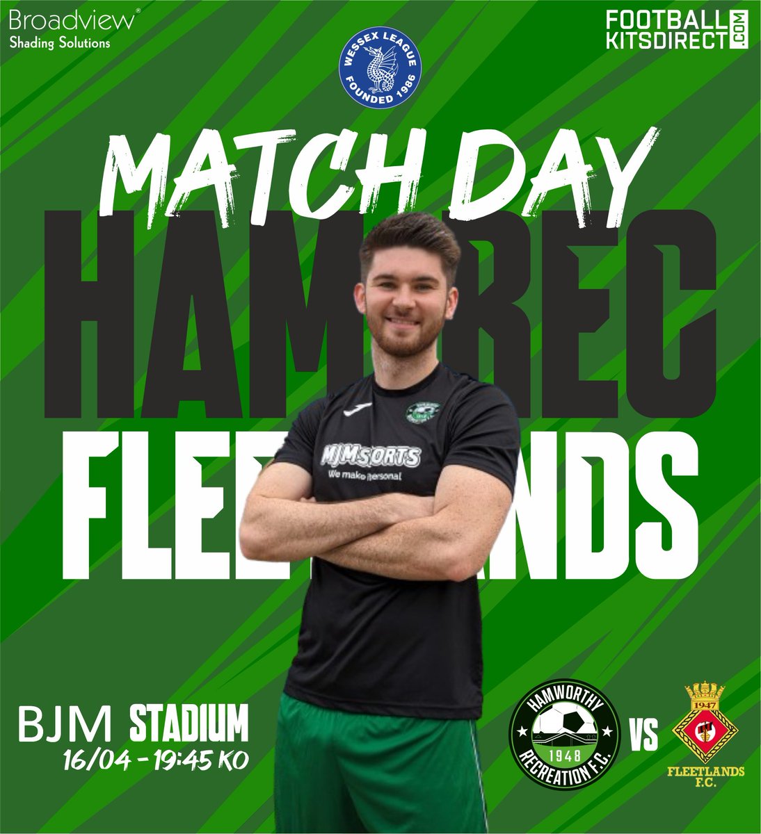 Ham_RecFC's tweet image. 𝗠𝗔𝗧𝗖𝗛𝗗𝗔𝗬 | 🟩

We are back at The BJM Stadium this evening as we come up against @fleetlandsfc_ in a @WessexLeague fixture.

#UpTheRec