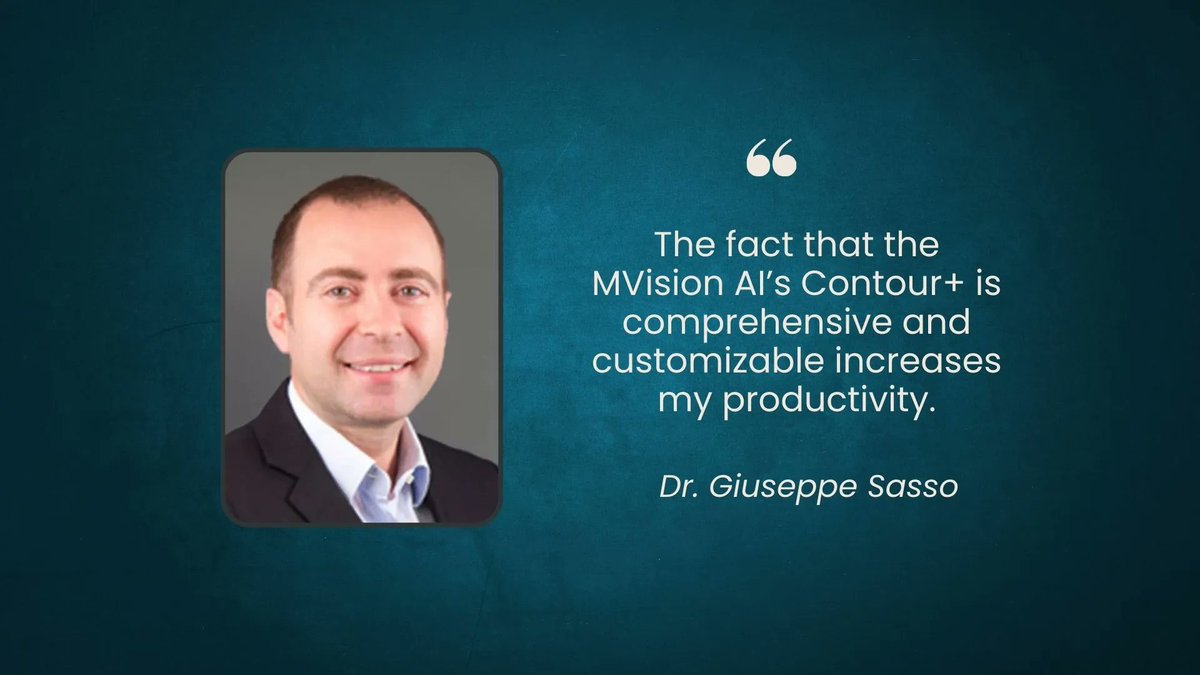 Dr. Giuseppe Sasso, a Radiation Oncologist from New Zealand, provided valuable insights on MVision AI's #Contour+ integration and its impact on his workflow, emphasizing its quality and clinical value. Learn more: mvision.ai/the-voice-of-c… 

#AI #RadiationTherapy