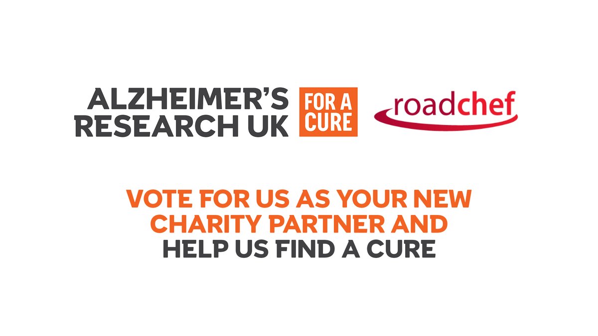 AlzResearchUK's tweet photo. We are in the final vote for @Roadchef's new charity partner and we need your help to win for dementia research! 🔬

If you work for Roadchef (or know someone who does) we'd be delighted to have your vote. 

Share to help us spread the message. 🤝 https://t.co/VWgnjfO73Z