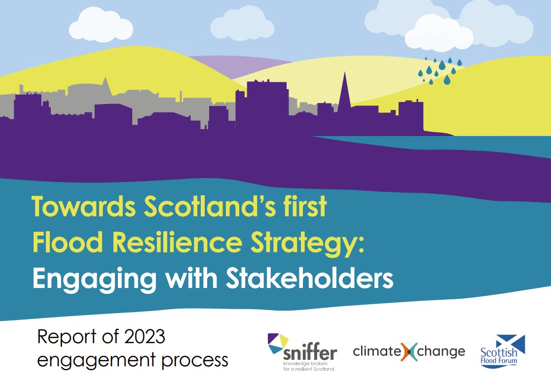 In 2023 we worked with @scotfloodforum and @ClimateXChange_ delivering stakeholder engagement activities to support @ScotGovNetZero first Flood Resilience Strategy. We’ve now published our report on this about our approach, findings and what happens next: sniffer.org.uk/flood-resilien…