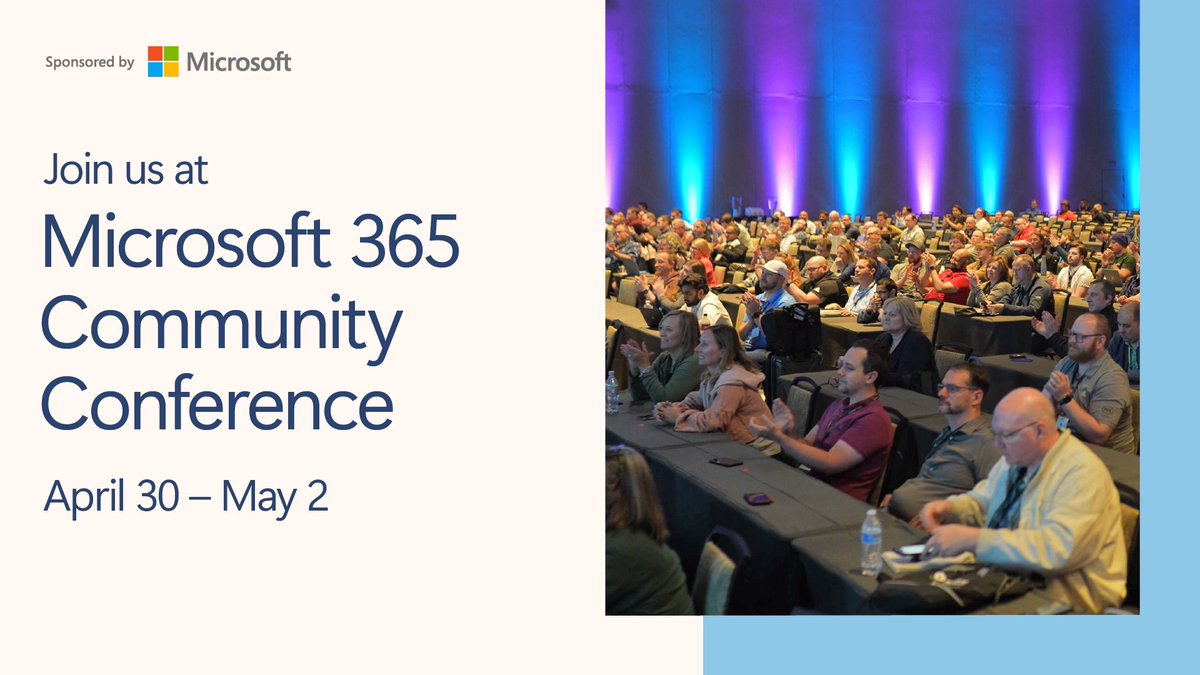What’s next for #AI and #Microsoft365? Join our largest global Microsoft 365 community and experience the latest AI innovations in Microsoft #Copilot: msft.it/6012Y6d3u